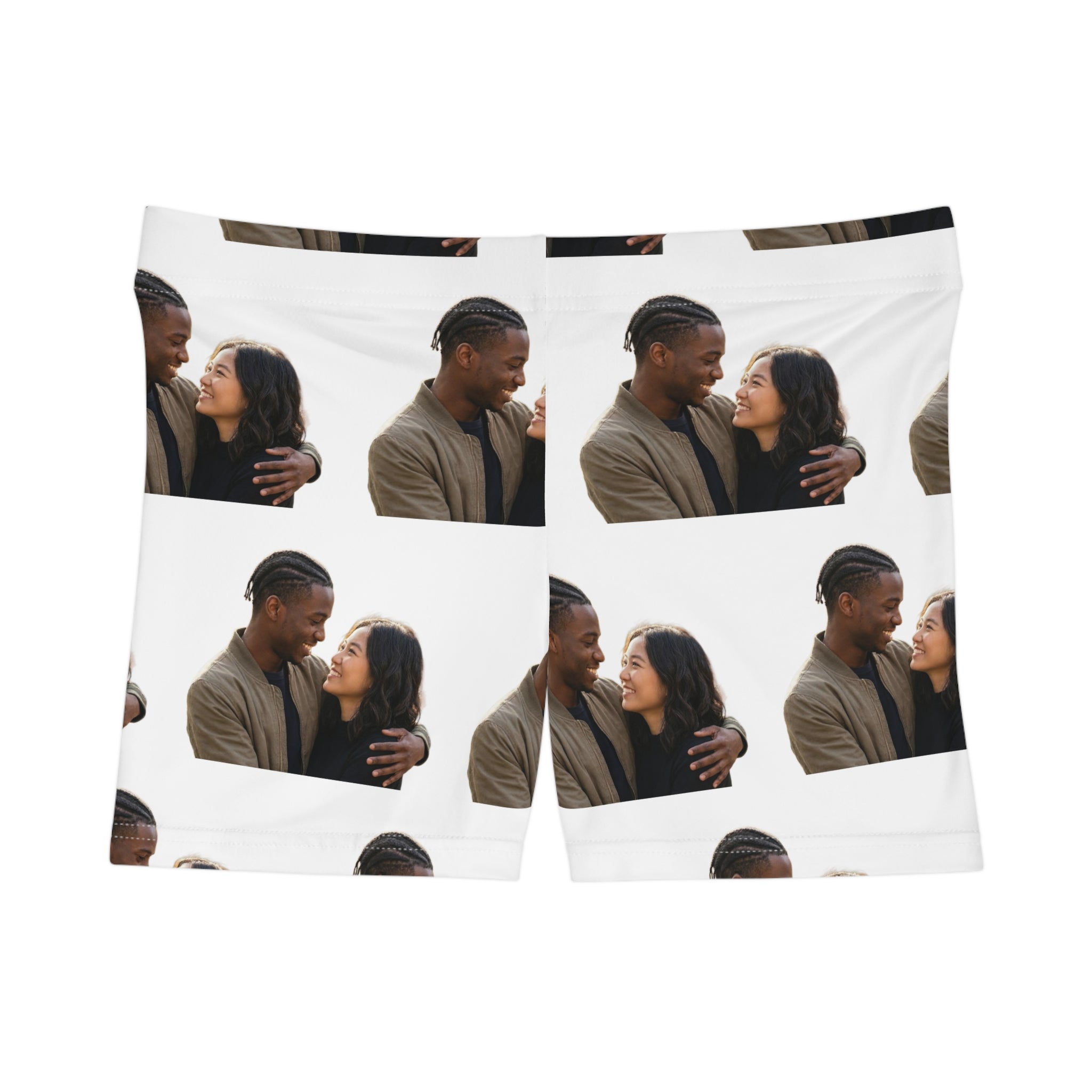 He’s Watching Custom Face Spandex Shorts